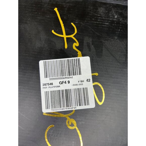 Colin Stuart Platform Pumps Heels Size 9 B Oxblood Red Round Toe - Picture 13 of 13